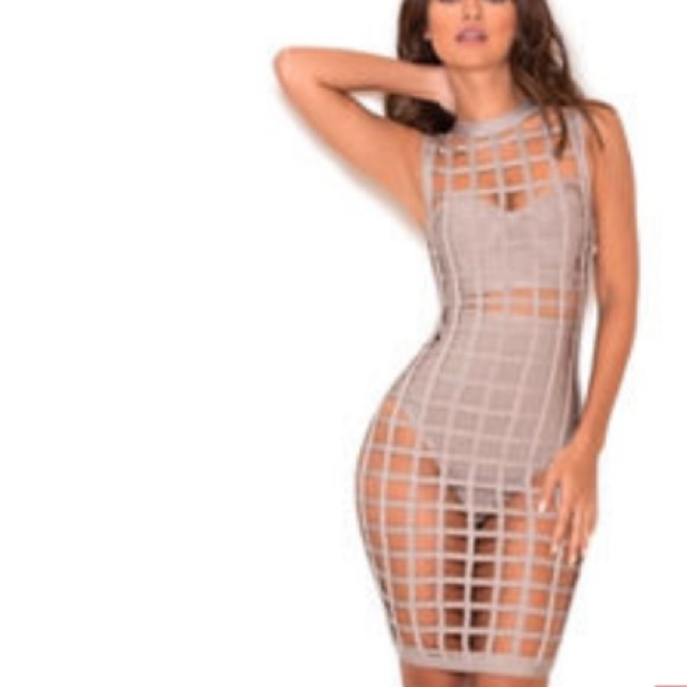 House of CB Cage Dress with shorties